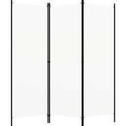 vidaXL 3-tlg. Raumteiler Weiß 150x180 cm