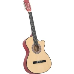 vidaXL 12-tlg. Westerngitarre Set Akustisch Cutaway mit 6 Saiten 38