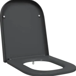 vidaXL Toilettensitz Anthrazit 47,5 x 35 x 3,6 cm Duroplast