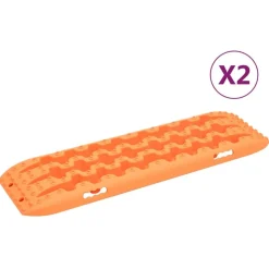 vidaXL Traktionsmatten 2 Stk. Orange 106x30,5x7 cm Nylon