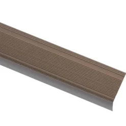 vidaXL Treppenkantenprofil in L-Form 5 Stk. Aluminium 90 cm Braun