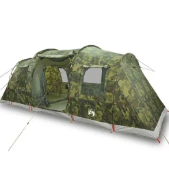 vidaXL Tunnelzelt 4 Personen Camouflage Wasserdicht