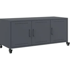 vidaXL TV-Schrank Anthrazit 100,5x39x43,5 cm Stahl