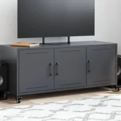 vidaXL TV-Schrank Anthrazit 100,5x39x43,5 cm Stahl