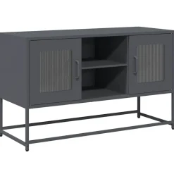 vidaXL TV-Schrank Anthrazit 100,5x39x60,5 cm Stahl
