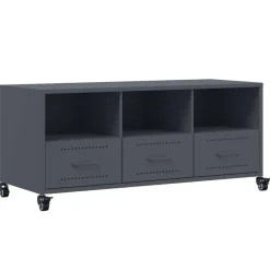 vidaXL TV-Schrank Anthrazit 100,5x39x43,5 cm Stahl