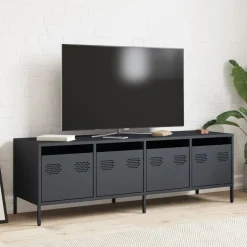 vidaXL TV-Schrank Anthrazit 135x39x43,5 cm Kaltgewalzter Stahl