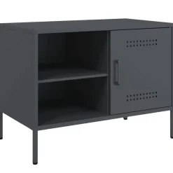 vidaXL TV-Schrank Anthrazit 68x39x50,5 cm Stahl