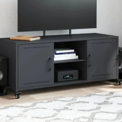 vidaXL TV-Schrank Anthrazit 100,5x39x43,5 cm Stahl