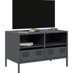 vidaXL TV-Schrank Anthrazit 68x39x43,5 cm Kaltgewalzter Stahl