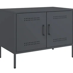 vidaXL TV-Schrank Anthrazit 68x39x50,5 cm Stahl