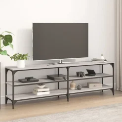 vidaXL TV-Schrank Grau Sonoma 160x30x50 cm Holzwerkstoff