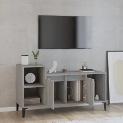 vidaXL TV-Schrank Grau Sonoma 100x35x55 cm Holzwerkstoff