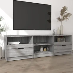 vidaXL TV-Schrank Grau Sonoma 150x33,5x45 cm Holzwerkstoff