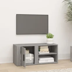 vidaXL TV-Schrank Grau Sonoma 80x31,5x36 cm Holzwerkstoff