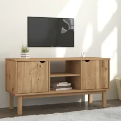 vidaXL TV-Schrank OTTA 113,5x43x57 cm Massivholz Kiefer