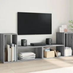 vidaXL TV-Schränke 2 Stk. Grau Sonoma 75x30x50 cm Holzwerkstoff