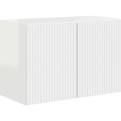 vidaXL TV-Wandschrank Hochglanz Weiß 59,5 x 31 x 40 cm Holzwerkstoff