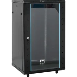 vidaXL 18U Netzwerkschrank auf Rollen 19" IP20 60x60x100 cm