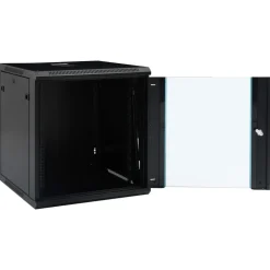 vidaXL 12U Netzwerkschrank Wandmontage 19" IP20 600x600x640 mm