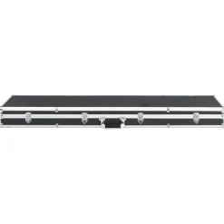 vidaXL Waffenkoffer Schwarz 134×35×12 cm Aluminium