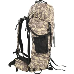 vidaXL Wanderrucksack Kamelbraun Tarnfarben 60 L Oxford-Gewebe