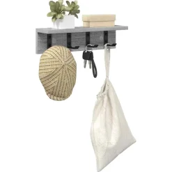 vidaXL Wandmontierter nachttisch Graues Sonoma 40 x 10,5 x 10,5 cm