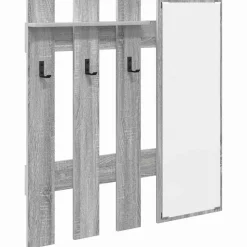 vidaXL Wandmontierter nachttisch Graues Sonoma 100 x 10 x 100 cm