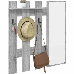 vidaXL Wandmontierter nachttisch Graues Sonoma 100 x 10 x 100 cm