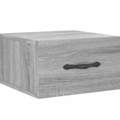 vidaXL Wand-Nachttisch Grau Sonoma 35x35x20 cm