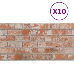 vidaXL Wandpaneele 10 pcs Orange 100 x 50 cm EPS-Schaum