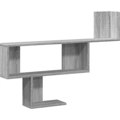 vidaXL Wandregal Grau Sonoma 100x15x70 cm Holzwerkstoff