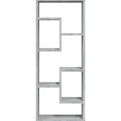 vidaXL Wandregal Grau Sonoma 36x16x90 cm Holzwerkstoff