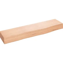 vidaXL Wandregal Hellbraun 40x10x4 cm Massivholz Eiche Behandelt