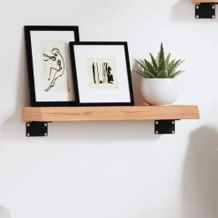vidaXL Wandregal Hellbraun 40x10x4 cm Massivholz Eiche Behandelt