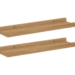 vidaXL Wandregal mit Regal 2 pcs Braun 40 x 9 x 3 cm Holzwerkstoff