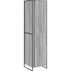 vidaXL Warderobe 2 pcs Graues Sonoma 50 x 50 x 200 cm Holzwerkstoff