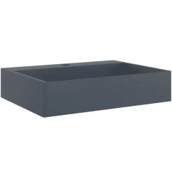 vidaXL Waschbecken 50x38x11 cm Mineralguss/Marmorguss Anthrazit