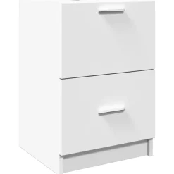 vidaXL Waschbeckenunterschrank Weiß 40x37x59 cm Holzwerkstoff