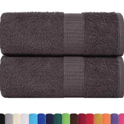 vidaXL Waschlappen FROGN 2 Stk. Anthrazit 15x21 cm 360 g/m²