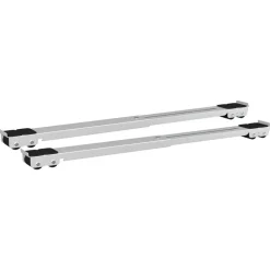 vidaXL Waschmaschinensockel 2 pcs Silber 72 x 5 x 4,5 cm Edelstahl