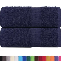 vidaXL Waschtücher FROGN 2 Stk. Marineblau 30x30 cm 360 g/m²
