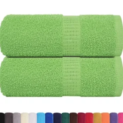 vidaXL Waschtücher FROGN 2 Stk. Apfelgrün 30x30 cm 360 g/m²