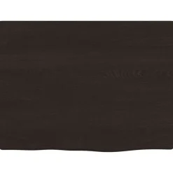 vidaXL Waschtischplatte Dunkelbraun 40x30x2 cm Massivholz Behandelt