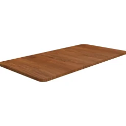 vidaXL Waschtischplatte Dunkelbraun 80x40x1,5 cm Massivholz Behandelt