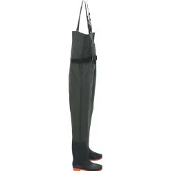 vidaXL Wathose mit Stiefeln und Gürtel Dunkelgrün Größe 38