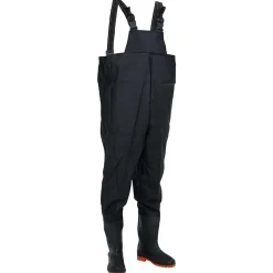 vidaXL Wathose mit Stiefeln Schwarz Größe 39