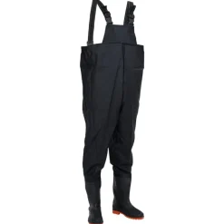 vidaXL Wathose mit Stiefeln Schwarz Größe 40
