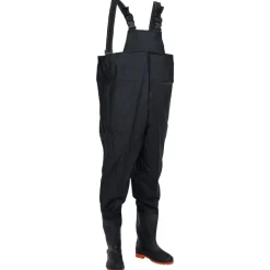 vidaXL Wathose mit Stiefeln Schwarz Größe 44