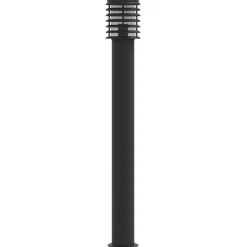 vidaXL Wegeleuchte Schwarz 110 cm Edelstahl